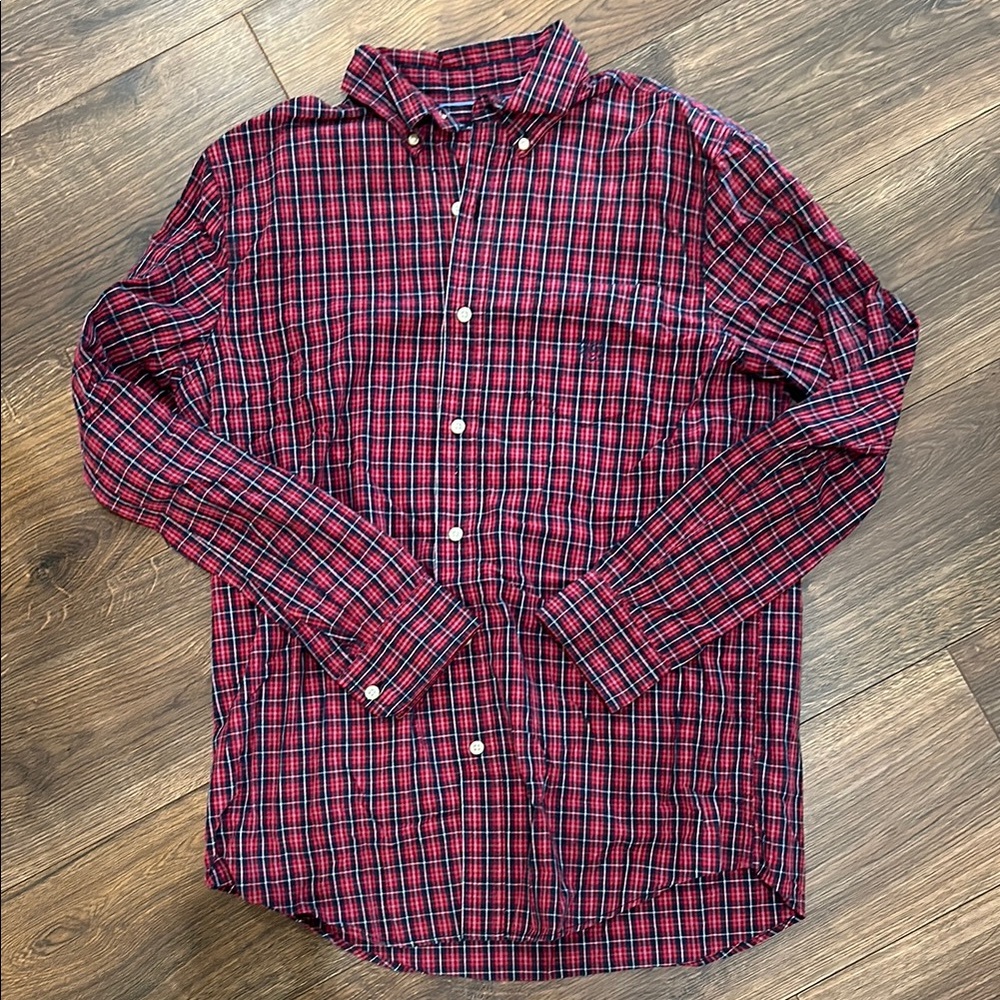 Chaps Men's Red Plaid Shirt